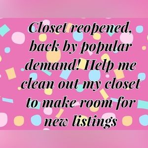 Closet reopened by popular demand